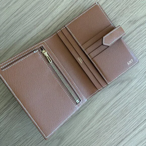Hermes Bearn Compact wallet (personalized with "ANT" on the interior) - Picture 2 of 4